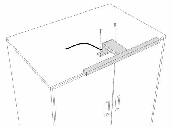 COMAD ALA LED osvětlení 30cm, černá - Comad