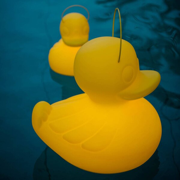 Goodnight Light Designové LED svítidlo DUCK-DUCK XL pro venkovní použití, žluté, stmívatelný, Žlutá / oranžová, Plast, Design