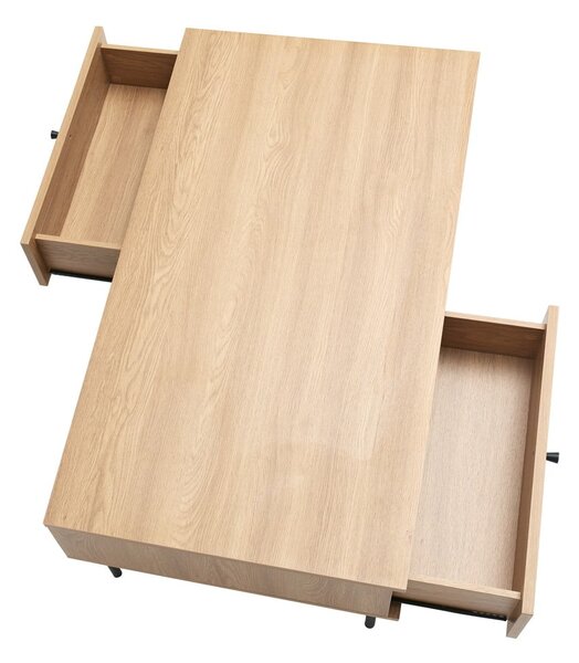 Konferenční stolek v přírodní barvě 60x110 cm Pensacola – Unique Furniture