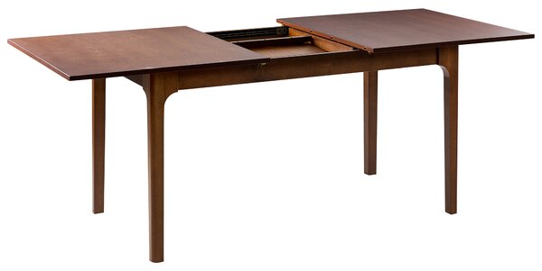 Rozkládací jídelní stůl DELMAS Tmavý jasan 160/200 cm 90 cm