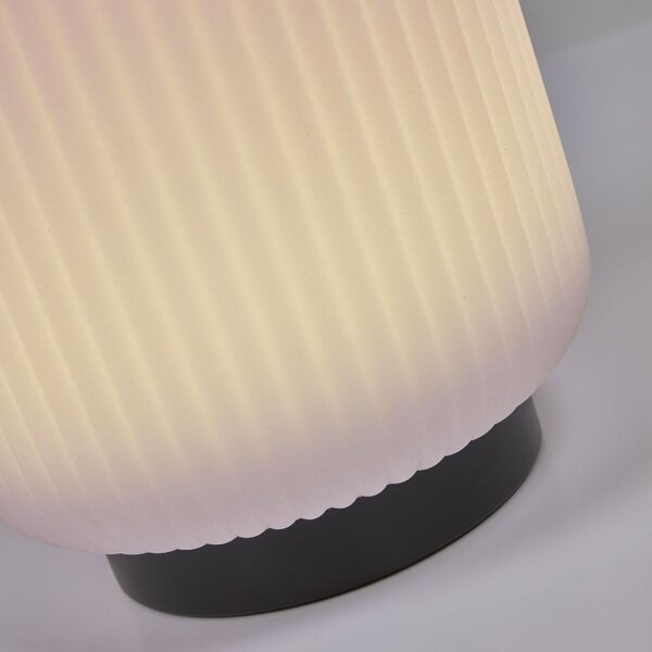 Bílá plastová stolní LED lampa Kave Home Verona