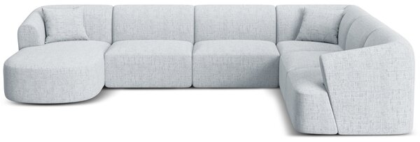 -25 % Dny MOMENTI– Cosmopolitan Design Světle šedá čalouněná rohová pohovka Campi 330 cm, pravá