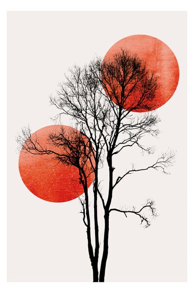 Plakát, Obraz - Kubistika - Sun and moon hiding