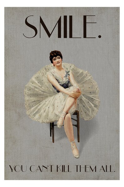 Plakát, Obraz - Kubistika - Keep smiling