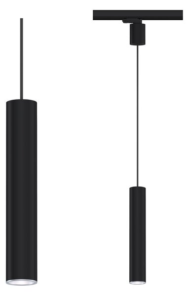 Paulmann 95399 ProRail3 Artemons, černé závěsné svítidlo, 1x10W GU10, výška 38cm