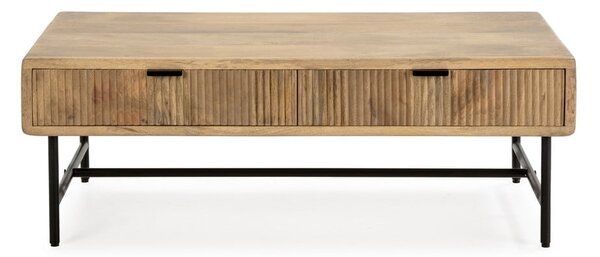 Konferenční stolek z mangového dřeva v přírodní barvě 60x120 cm Mundra – MOME