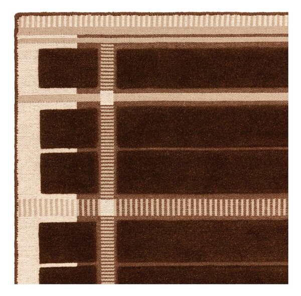 Hnědý/béžový ručně tkaný vlněný koberec 120x170 cm – Asiatic Carpets