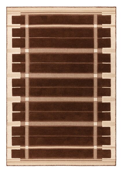 Hnědý/béžový ručně tkaný vlněný koberec 120x170 cm – Asiatic Carpets