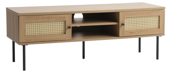 TV stolek v dekoru dubu v přírodní barvě 120x43 cm Pensacola – Unique Furniture