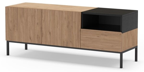TV stolek v přírodní barvě 140x55 cm Cailin – Marckeric