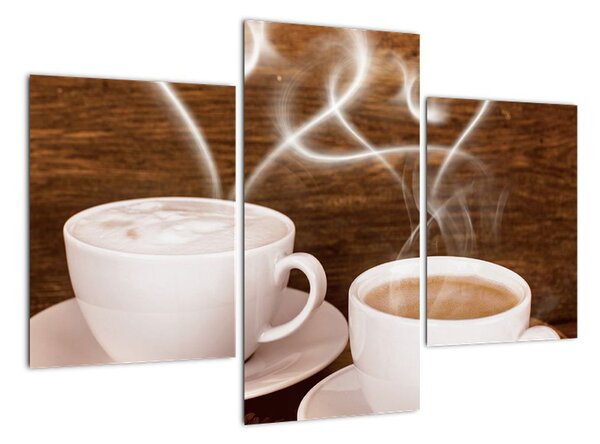 Kávové šálky - obrazy (90x60cm)