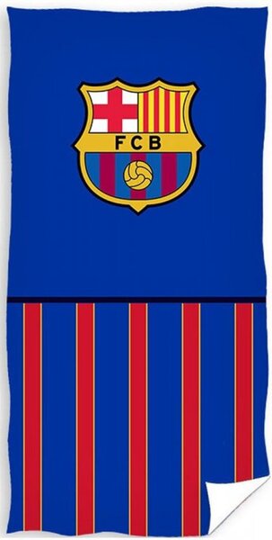 Carbotex Dětská osuška 70 × 140 cm ‒ FC Barcelona Blue of Stripes
