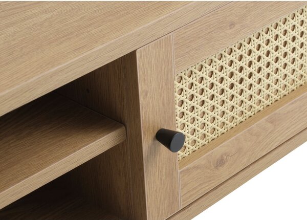 TV stolek v dekoru dubu v přírodní barvě 120x43 cm Pensacola – Unique Furniture
