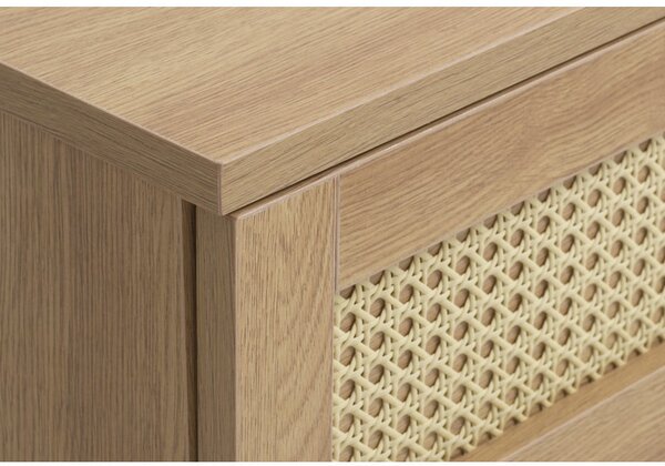 TV stolek v dekoru dubu v přírodní barvě 120x43 cm Pensacola – Unique Furniture