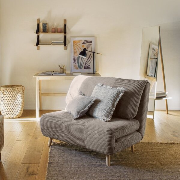 Jasanové stojací zrcadlo Kave Home Keisy 45 x 160 cm