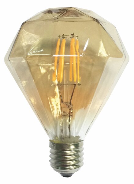 Diolamp LED Decorative E27 Gold retro LED žárovka