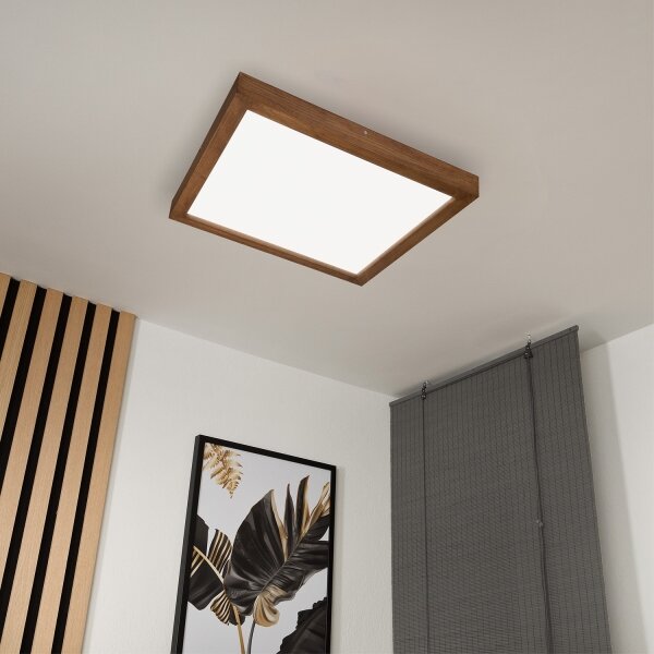 Brilagi-LED Stmívatelné svítidlo WOODY FRAME LED/50W/230V dub 60x60 cm IP44 + DO