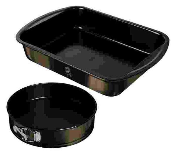 Forma na pečení sada titanovým nepřilnavým povrchem 2 ks Shiny Black Edition