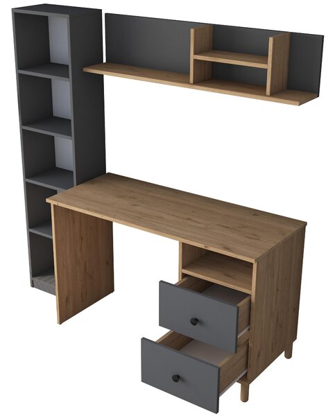 PC stolek Haiti 115 (ořech + antracit)