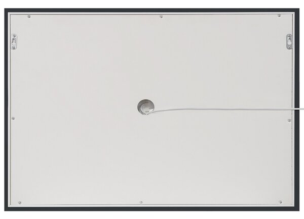 LED koupelnové zrcadlo EYRE 80 cm 60 cm Stříbrná