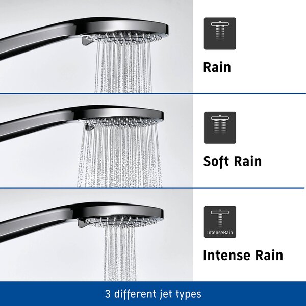 Duravit sprchová hlavice černá UV0652015046