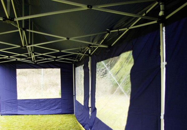 PROFI Zahradní skládací párty stan, 3 x 9 m, modrý