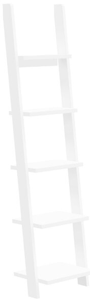 Bílý dřevěný žebříkový regál Tenzo Strada 188 x 45 cm