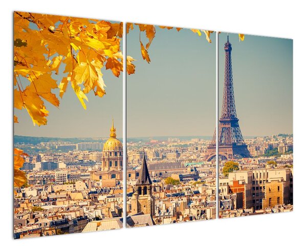 Moderní obraz Paříže - Eiffelova věž (120x80cm)