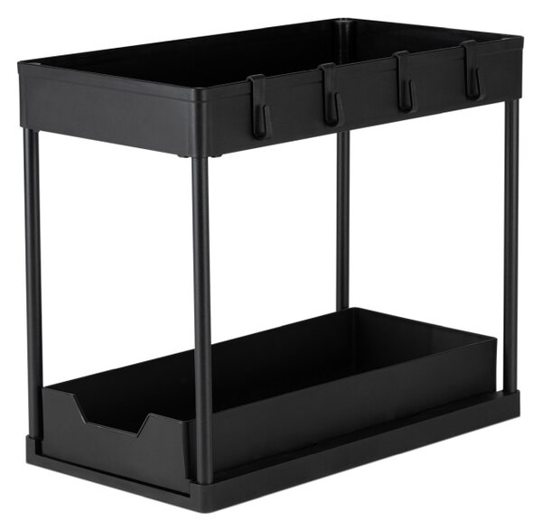 Kuchyňský organizér dvoupatrový černý