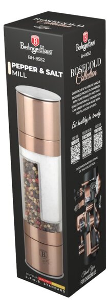 Mlýnek na pepř a sůl Rosegold Metallic Line