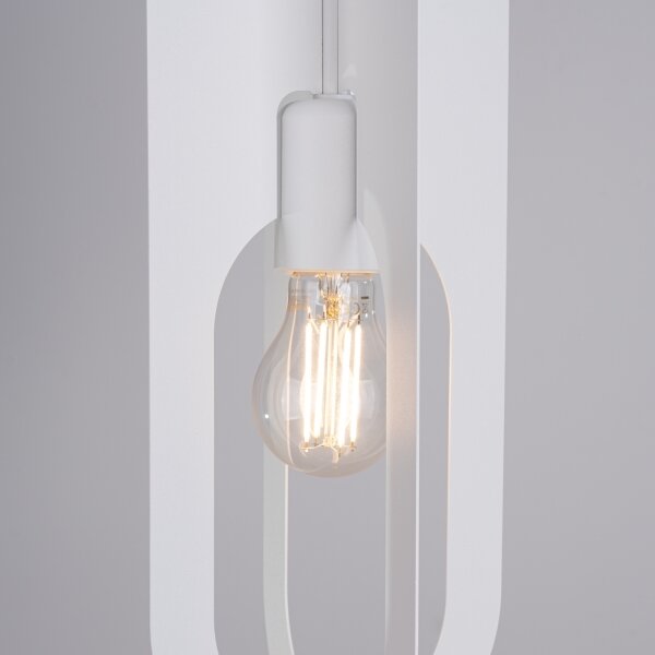 Sollux SL.1360 - Lustr na lanku NICUS 1xE27/15W/230V bílá