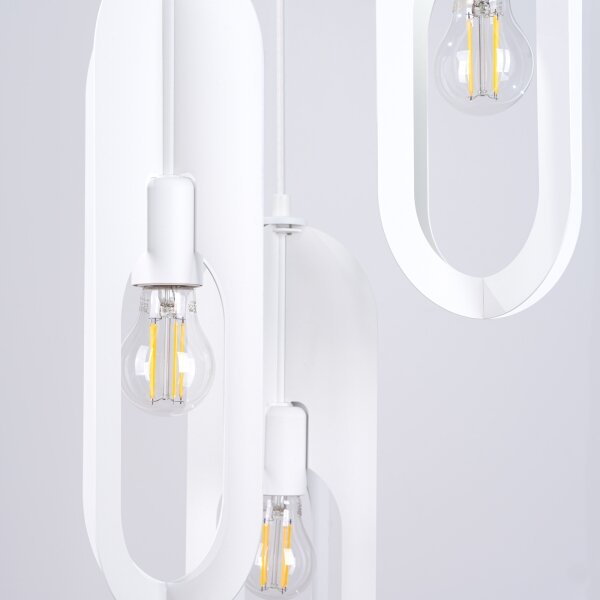 Sollux SL.1361 - Lustr na lanku NICUS 3xE27/15W/230V bílá