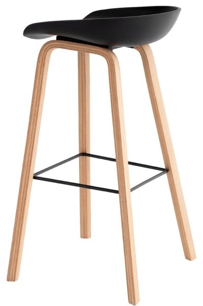 Černá plastová barová židle Somcasa Ronie 76 cm