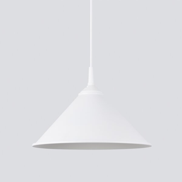 Sollux SL.1325 - Lustr na lanku ZUMA 1xE27/15W/230V pr. 30 cm bílá