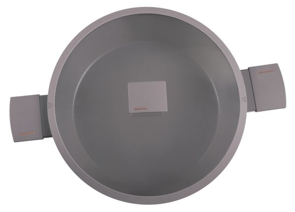 Kastrol s titanovým povrchem a poklicí 28 cm Taupe Collection
