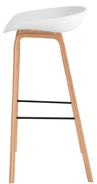 Bílá plastová barová židle Somcasa Ronie 76 cm