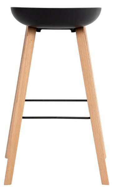 Černá plastová barová židle Somcasa Ronie 76 cm