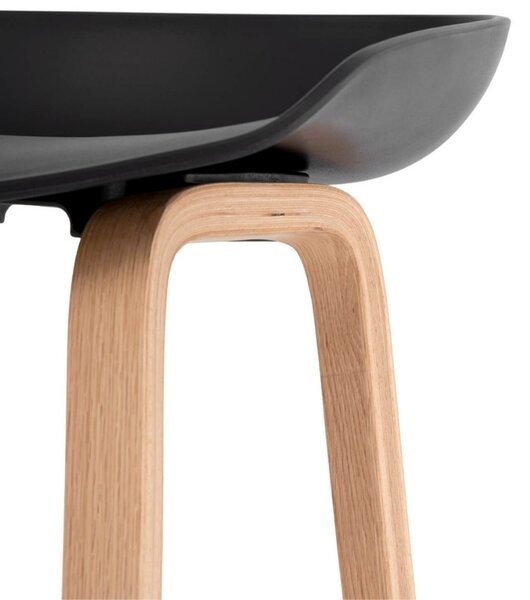 Černá plastová barová židle Somcasa Ronie 76 cm
