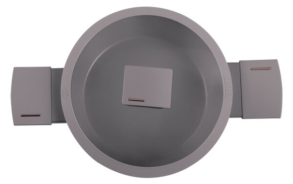 Kastrol s titanovým povrchem a poklicí 20 cm Taupe Collection