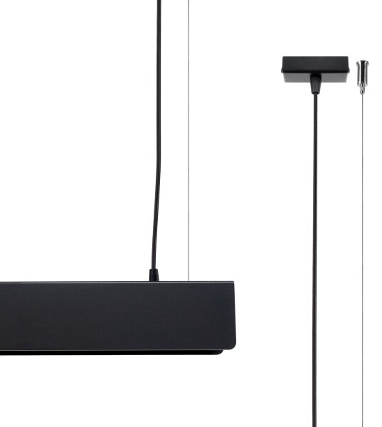 Sollux SL.1395 - LED Lustr na lanku SPARK 1xG13/8,5W/230V černá