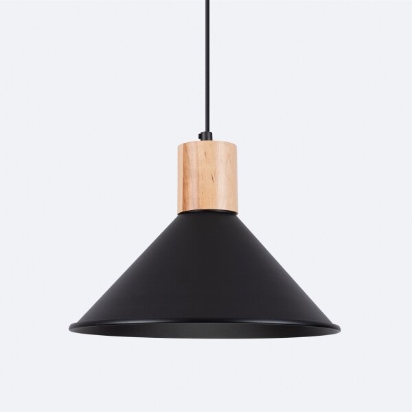 Sollux SL.1320 - Lustr na lanku JAGA 1xE27/15W/230V pr. 30 cm černá