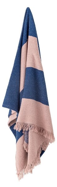 Modro-růžová deka 130x160 cm Cadeo – Bloomingville