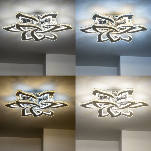 Brilagi - LED Stmívatelný přisazený lustr TWIST LED/180W/230V 3000-6500K + DO