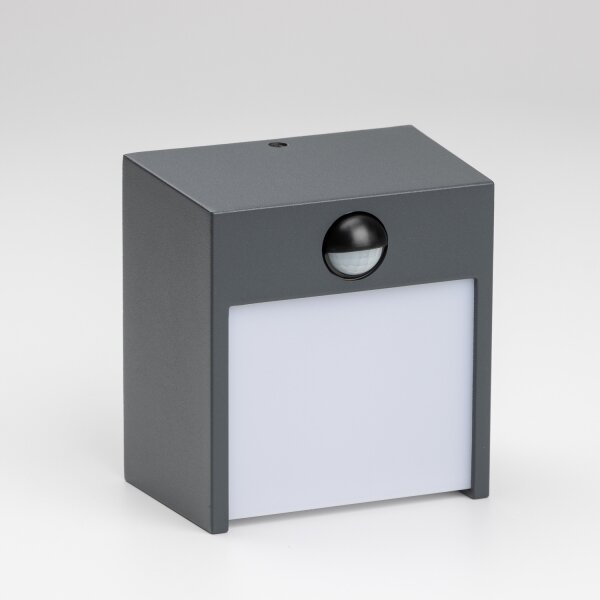 Brilagi-LED Venkovní nástěnné svítidlo se senzorem TERNI LED/12W/230V antr. IP44
