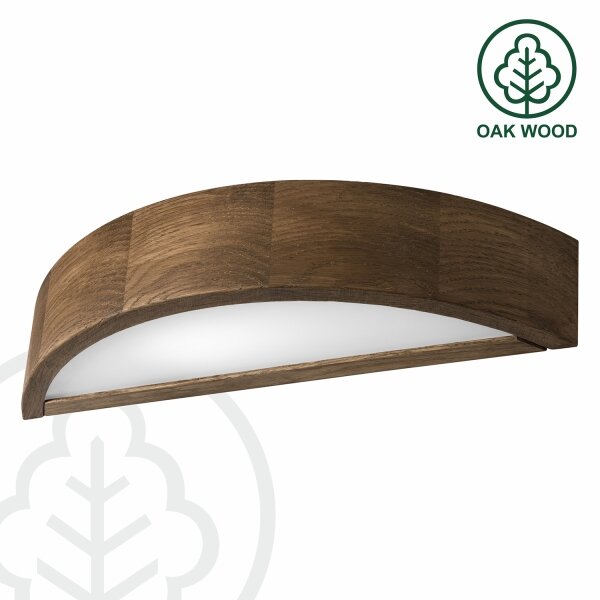 Brilagi - LED Nástěnné svítidlo CARVALHO 1xE27/15W/230V dub ořech