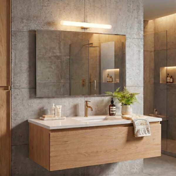 ORION LED osvětlení zrcadla Visagist, držák stará mosaz, Bronz / starožitná mosaz, Obývací pokoj / jídelna, kov, Moderní