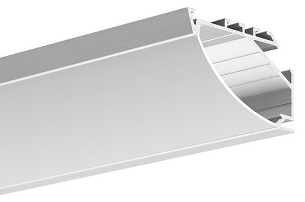 Difuzor KLUŚ KOPRO-38R pro LED hliníkové profily Barva: Mléčná, Délka: 1m
