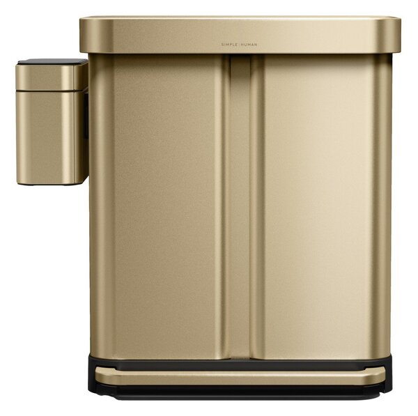 Nádoba na kompostovatelný odpad v matně zlaté barvě 4 l – simplehuman