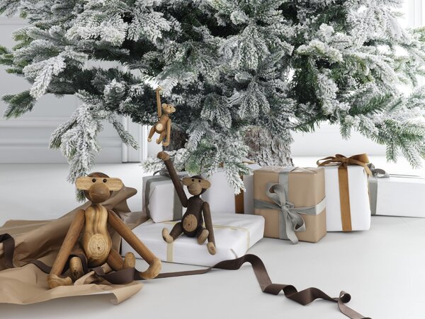 Dřevěná opička Monkey Mini Teak Limba 9,5 cm
