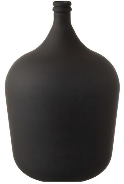 Matně černá skleněná váza J-line Olivius 56 cm